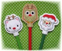 Christmas Pencil Toppers Set 3