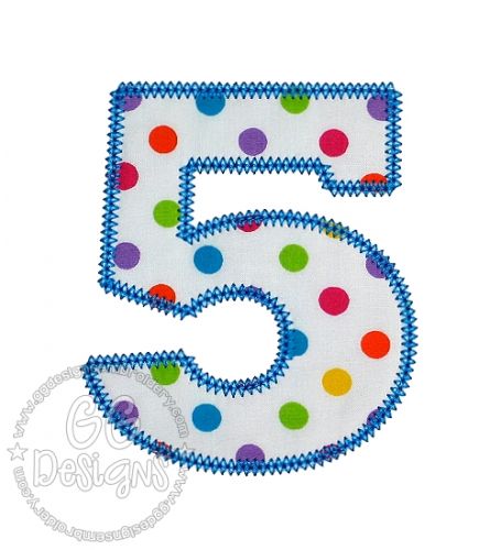 Chubby Wubby Applique Numbers