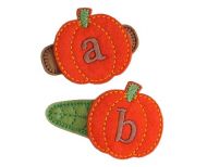 Pumpkin Monogram Felt Stitchies