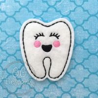 Girly Tooth Felt Stitchies