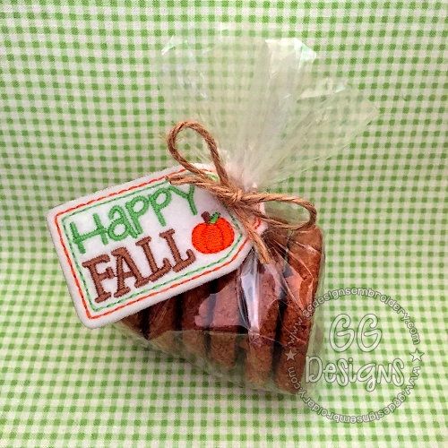 Happy Fall Treat Bag Topper