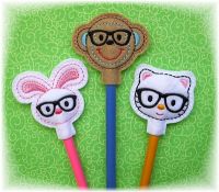 Nerd Critters Pencil Toppers