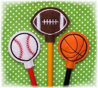 Sports Ball Pencil Toppers
