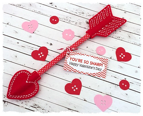 Pencil Arrow Valentines - The Homes I Have Made